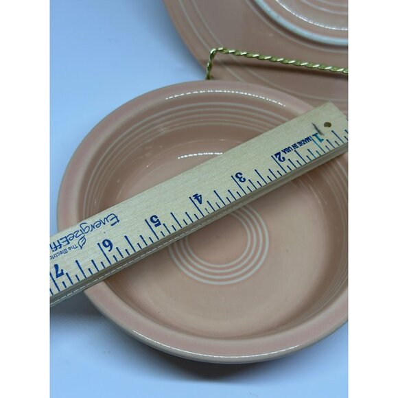VTG Fiestaware Apricot Dinner Plate & Cereal Bowl Set | Retro Fiesta Dinnerware - Picture 7 of 9